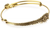 Alex and Ani Earth Sultry Peacock Feather Russian-Gold Bracelet