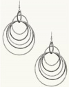 GUESS Textured Multi Orbital Hoop Earrings, SILVER