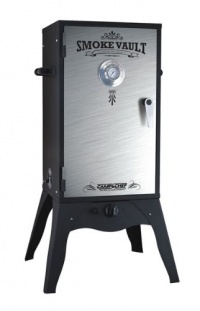 Camp Chef Smoke Vault Propane Box HD Steel and Stainless Door Smoker, Black