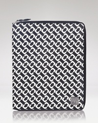 A classic, DIANE von FURSTENBERG print dresses up this PVC iPad case, trimmed in leather and secured by a zip around closure. It's highly styled tech.