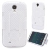 Hyperion Shell Holster Combo Case for Samsung Galaxy S4 with Kick-Stand & Belt Clip (Compatible with international Samsung Galaxy S4 i9500 and ALL AT&T, Verizon, T-Mobile, US Cellular & Sprint Models) (White)