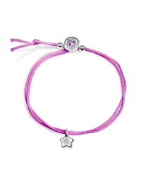 Reach for the stars: this lavender cord bracelet from Alex Woo is a little bit astrological, accented by a delicate sterling silver star.