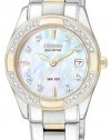 CITIZEN ECO-DRIVE Women's EW1824-57D Regent Two-Tone Diamond Watch