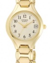 Citizen Quartz Gold Tone Stainless Bracelet Women's Watch - EU2252-56P