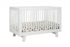 babyletto Hudson 3 in 1 Convertible Crib with Toddler Rail, White