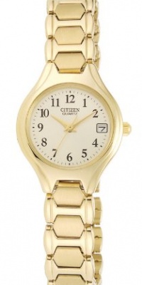 Citizen Quartz Gold Tone Stainless Bracelet Women's Watch - EU2252-56P