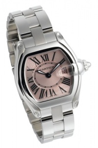 Cartier Women's W62017V3 Roadster Pink Dial Watch