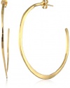 gorjana Arc Hoops Large High Shine Gold-Plated Earrings