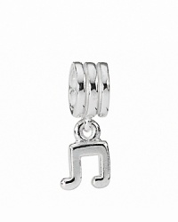 Compose your perfect piece of jewelry with PANDORA's sterling silver music note charm.