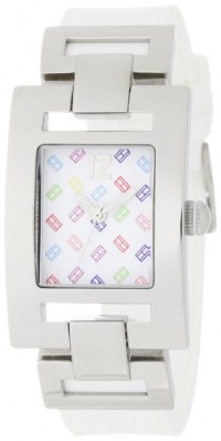 Tommy Hilfiger Women's 1781066 Fashion TH Logo White Silicon Watch