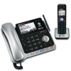 AT&T 86109 DECT 6.0 Corded/Cordless Phone, Silver/Black, 1 Base and 1 Handset