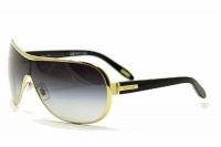 Ralph by Ralph Lauren Women's 0RA4078 106/1136 Shield Sunglasses,Gold Frame/Grey Gradient Lens,one size