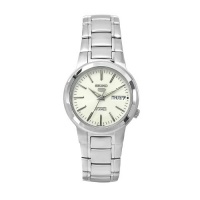 Seiko Men's SNKA01K1 Seiko 5 Automatic White Dial Stainless Steel Watch