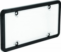 Bell Automotive 22-1-45601-8 Black License Plate Frame with Clear Cover