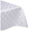 Lenox Laurel Leaf 70-by-144-Inch Oblong Tablecloth, White