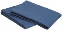 Pinzon Signature 190-Gram Cotton Velvet Flannel King Pillowcase, Set of 2, Smokey Blue