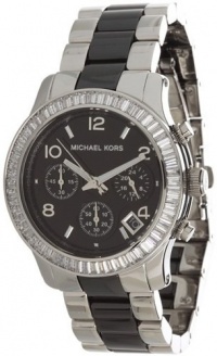 Michael Kors Women's MK5677 Runaway Silver and Black Stainless Steel Watch