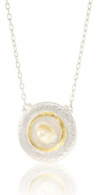 GURHAN Island  Silver and Gold Necklace with Mabe Pearl Pendant Necklace