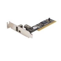 3 Port PCI Low Profile 1394a FireWire Adapter Card