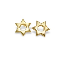 Alex Woo Mini Additions Yellow Star of David Stud Earrings