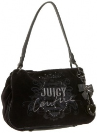 Juicy Couture Her Royal Highness Mini Satchel,Black/Black,one size