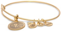 Alex and Ani Bangle Bar Eye of Horus Yellow-Gold Bracelet