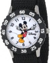 Disney Kids' W000233 Mickey Mouse Stainless Steel Time Teacher Watch with Moving Hands