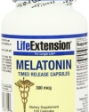 Life Extension Melatonin Time Release 300mcg , 100 Capsule