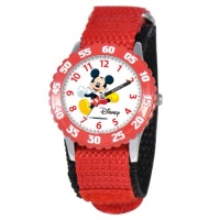 Disney Kids' W000003 Mickey Mouse Stainless Steel Time Teacher Watch