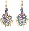 Betsey Johnson Peacock Peacock Drop Earrings