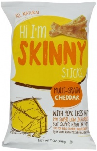 Hi I'm Skinny Sticks, Cheddar Multigrain, 7-Ounce