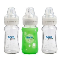 Born Free 3 Count Glass Bottle With Bonus Sleeve, 9 Ounce