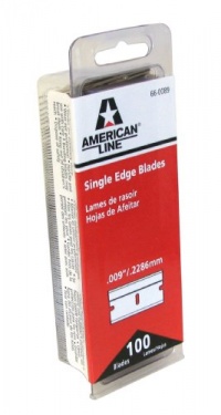 American Safety Razor 66-0089-disp Single Edge Razor Blade Box, 100-Pack