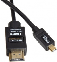 AmazonBasics High-Speed HDMI to Micro HDMI Cable (5.9 Feet/ 1.8 Meters)- Compatible with all Kindle Fire HD models