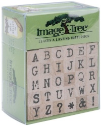 Image Tree Rubber Stamp Set - Typewriter Alphabet