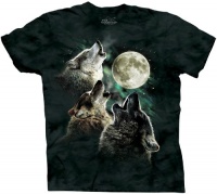 The Mountain Three Wolf Moon Short Sleeve Tee