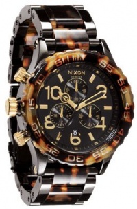 Nixon 42-20 Chrono Watch All Black/Tortoise, One Size [Watch] Nixon