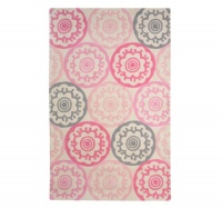 Dwellstudio Rug, Zinnia Rose