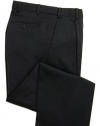 Knightsbridge Comfort Wool Mens Dress Pants, Expandable Waist, Single Pleat