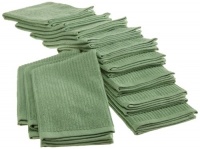 Bardwil Cotton Barmop, Pack of 12 Kitchen Towels, Grass