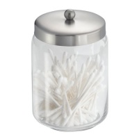 InterDesign Forma Apothecary Jar 2, Brushed Stainless Steel