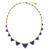 HOUSE OF HARLOW Pyramid Necklace in Navy