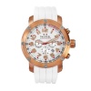 TW Steel Men's TW133 Grandeur Tech White Rubber Chronograph Dial Watch