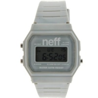 Neff Men's NF0204-grey Old School Digital Design Soft PU Strap Watch