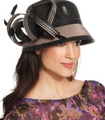 Whether you're meeting the ladies for lunch or enjoying an afternoon outdoors, this elegant cloche from August is the perfect choice. Dressed up in decorative feathers and loop accents, it's the easiest way to make any ensemble truly exquisite.