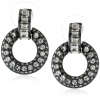 Carolee Midnight Express Hematite-Tone Doorknocker Earrings