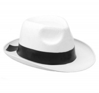 White Gangster Hat