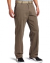 Haggar Men's Belted Garrison Plain Front Cargo Pant