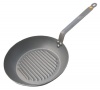 DeBuyer Mineral B Element Grill Iron Frypan, 12.6-Inch Round