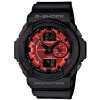 G-SHOCK BLACK BAND W/RED FACE GA-150MF-1A MENS Sports Watches BLACK